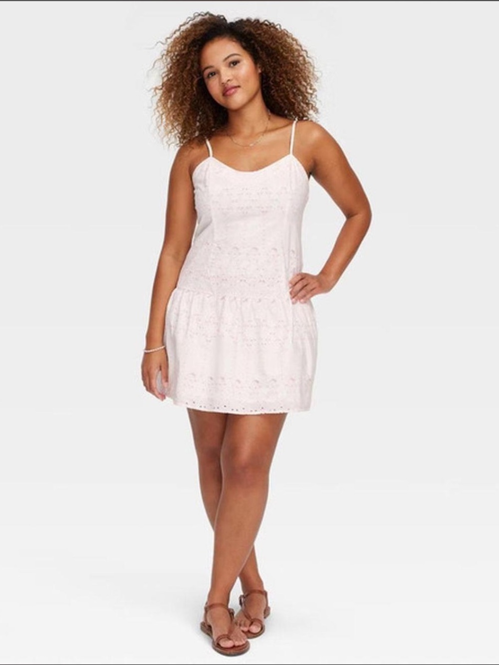 Roller Rabbit White Eyelet Mini Dress - Spaghetti Straps